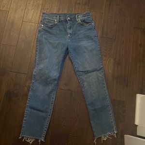Blank NYC Madison Crop High Waisted Jeans